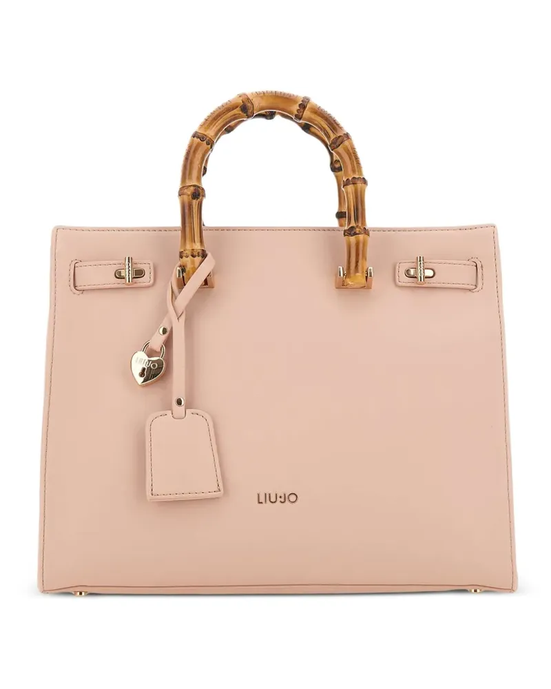 Liu Jo Strukturierte Tasche mit Bambushenkel - Rosa Rosa