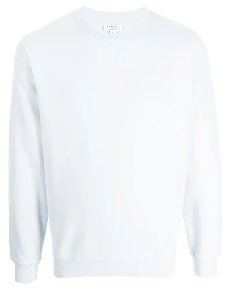 Sunspel Sweatshirt mit gerippten Details - Blau Blau
