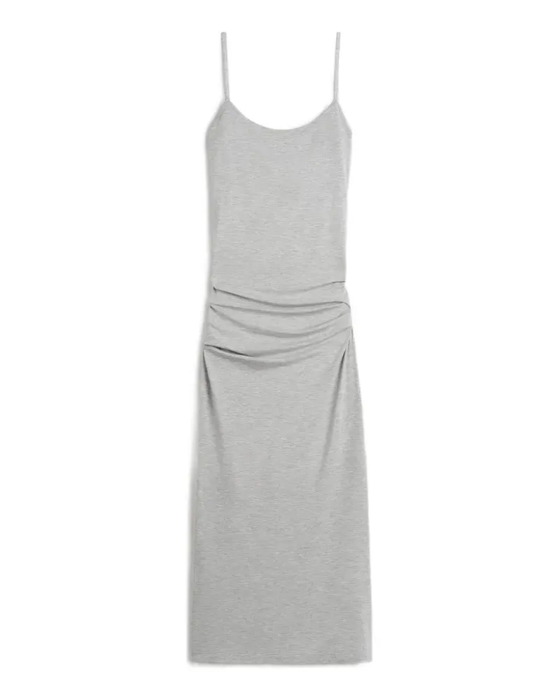 Totême draped slip mélange midi dress - Grau Grau