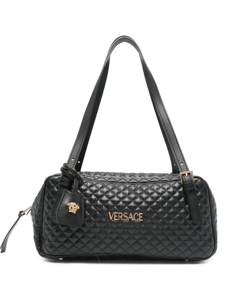 Versace Gesteppte Handtasche - Schwarz Schwarz