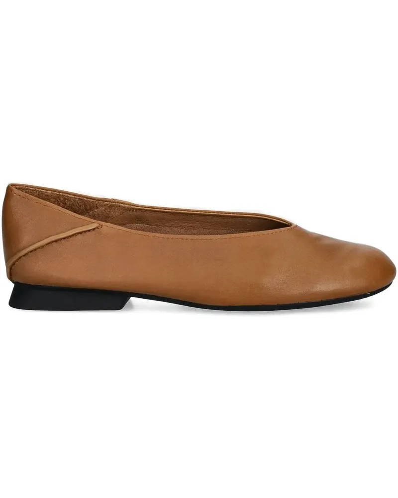 Camper Ballerinas mit runder Kappe - Braun Braun
