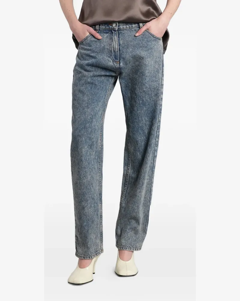Magda Butrym straight-leg jeans - Blau Blau