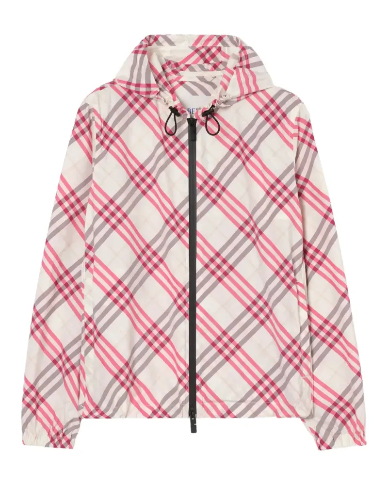 Burberry Check Salcombe hooded jacket​ - Nude Nude