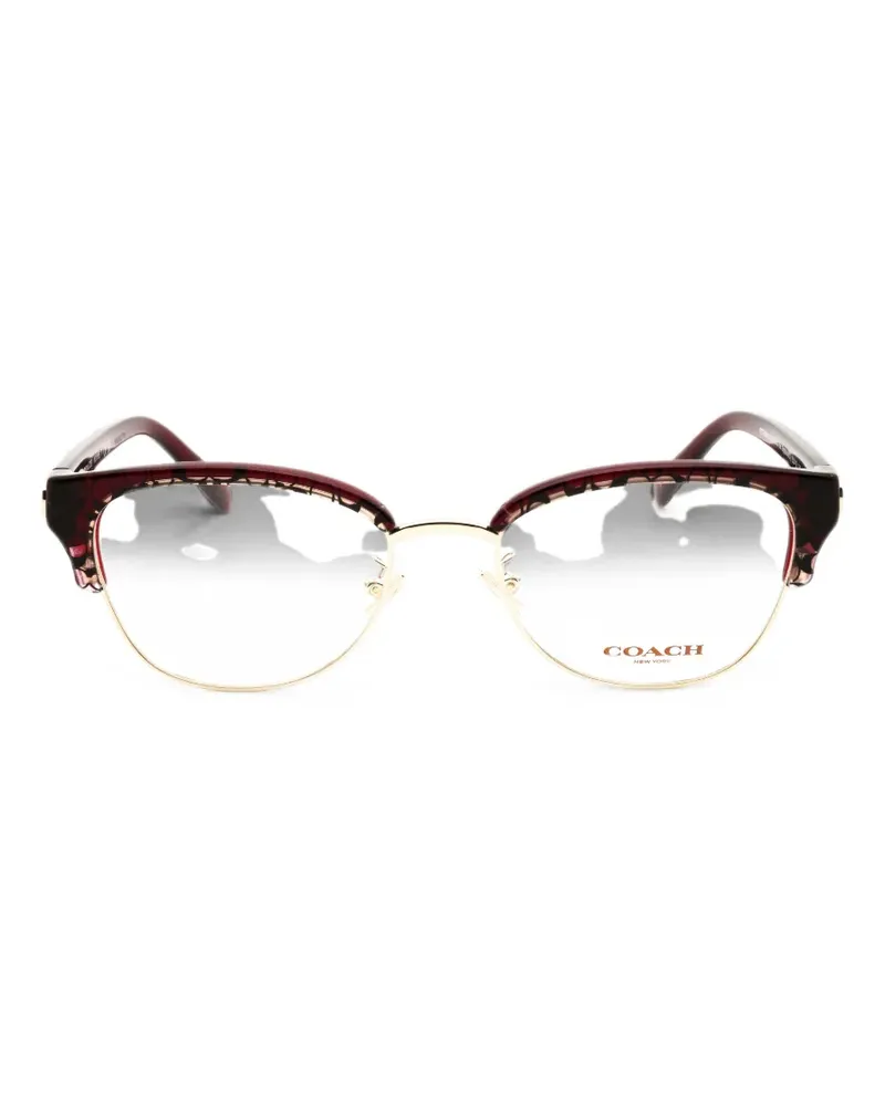 Coach Brille mit Cat-Eye-Gestell - Rot Rot