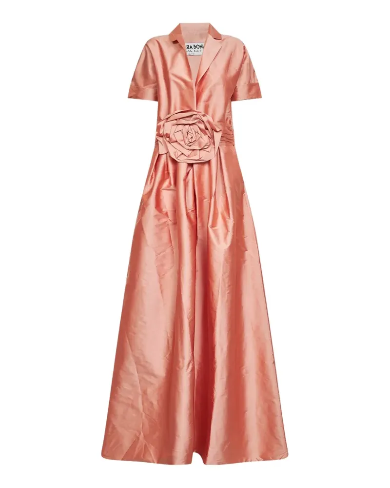 Chiara Boni floral-detail midi dress - Rosa Rosa