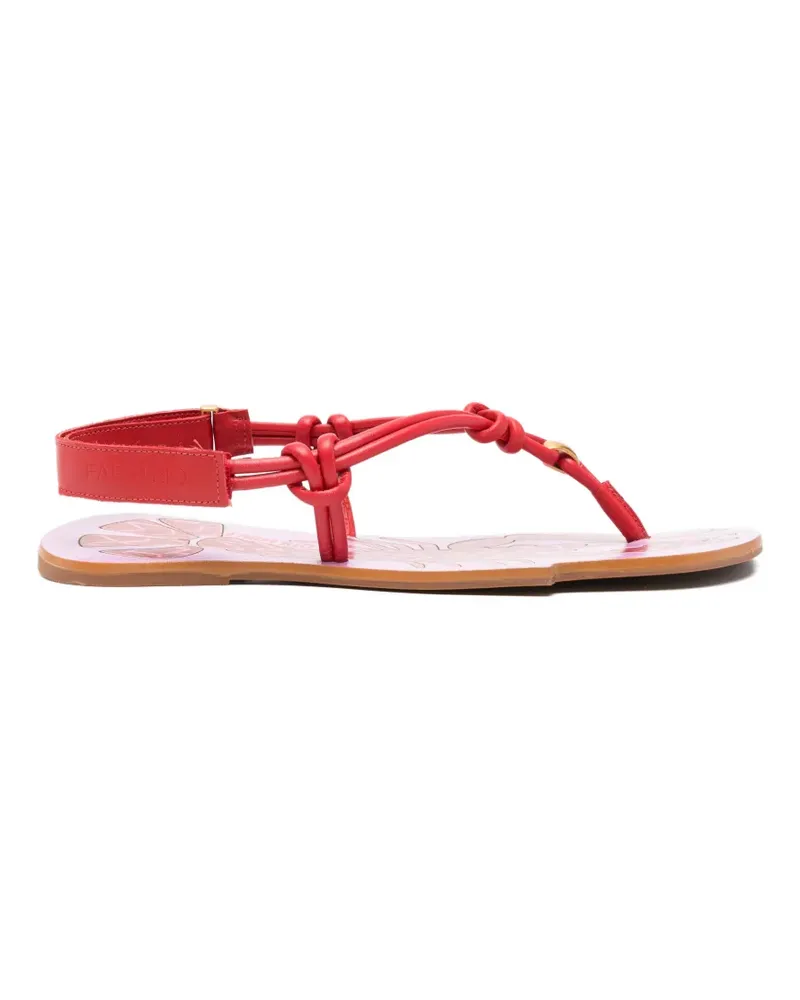 FARM Rio lobster knotted-strap sandals - Rot Rot