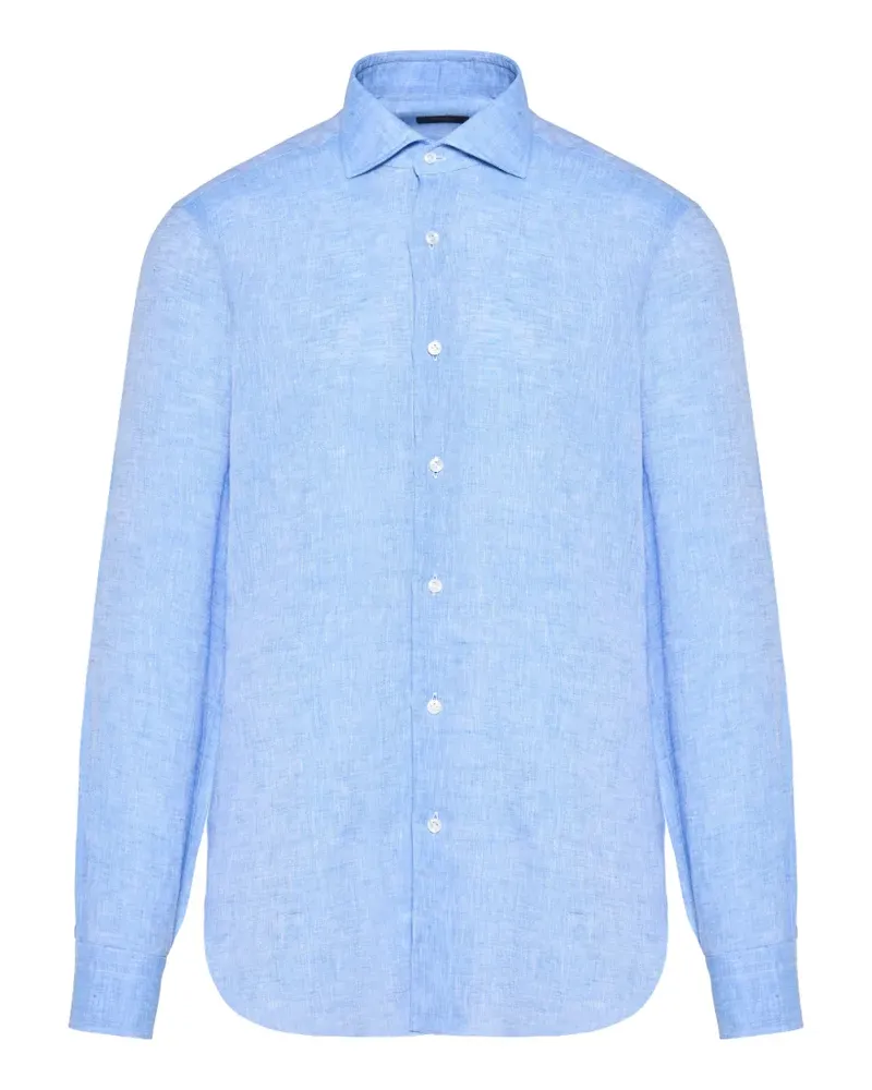 BARBA buttoned shirt - Blau Blau