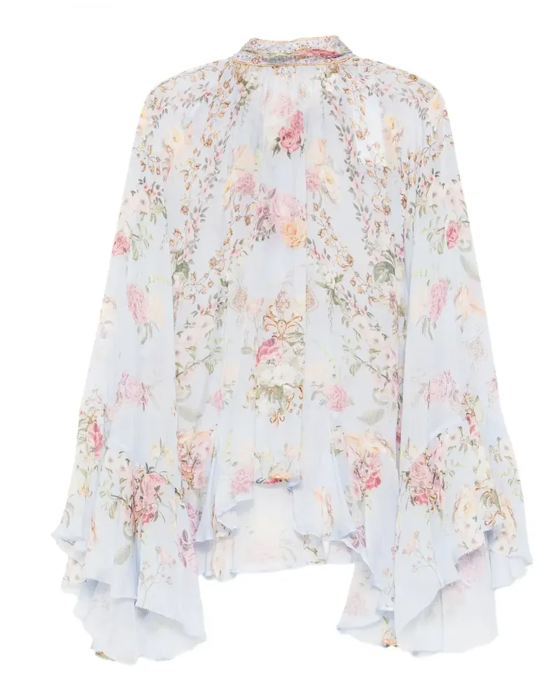 Camilla Tiled in Time Bluse - Blau Blau