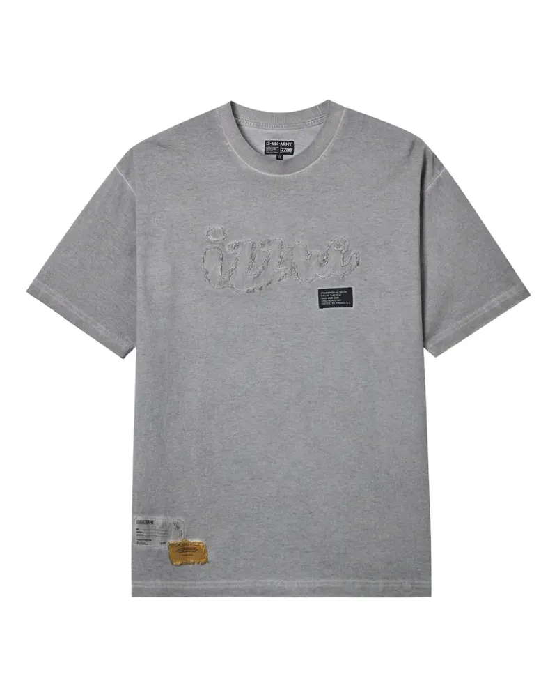 Izzue logo-detail T-shirt - Grau Grau