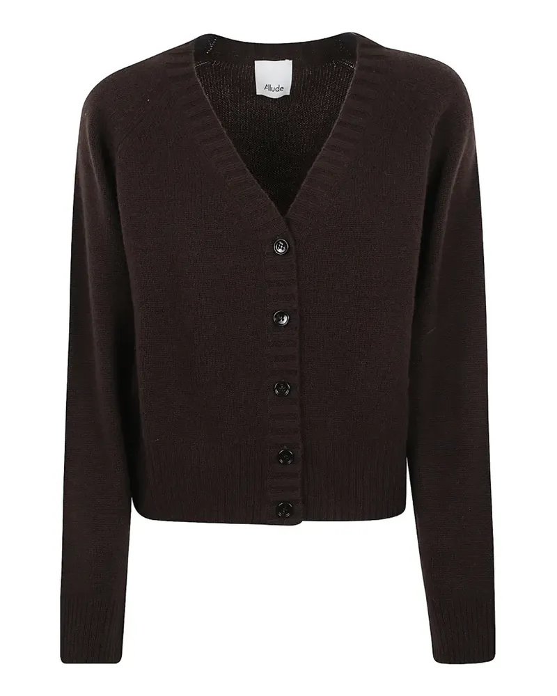 ALLUDE V-neck cashmere cardigan - Braun Braun