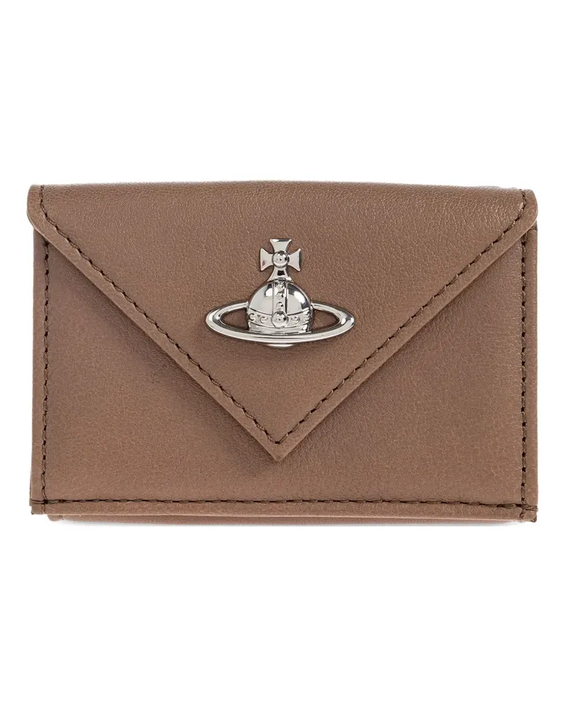 Vivienne Westwood Orb Portemonnaie mit Klappe - Braun Braun
