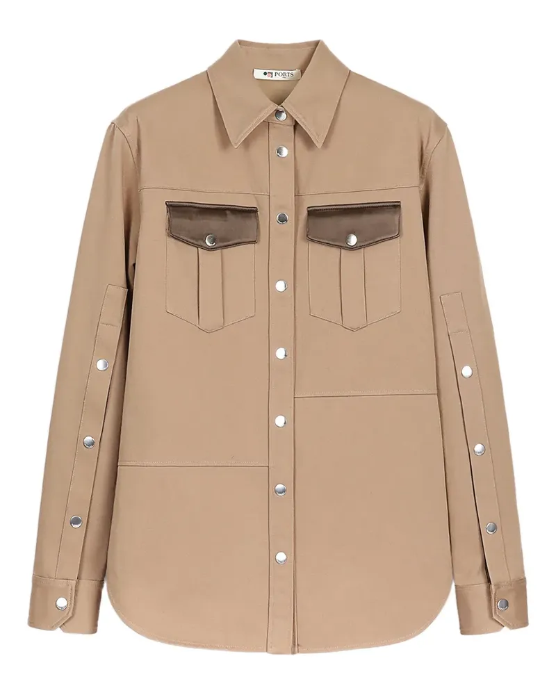Ports 1961 Hemd mit Klappentasche - Nude Nude