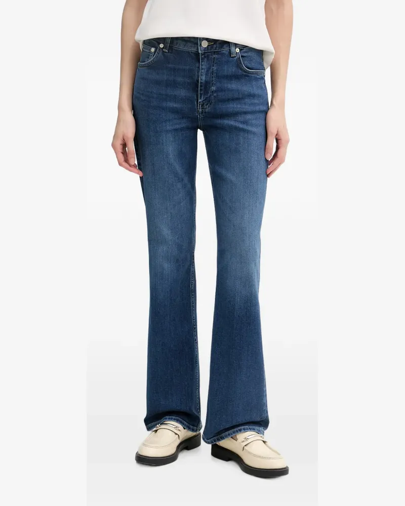 Gant logo-patch flared jeans - Blau Blau
