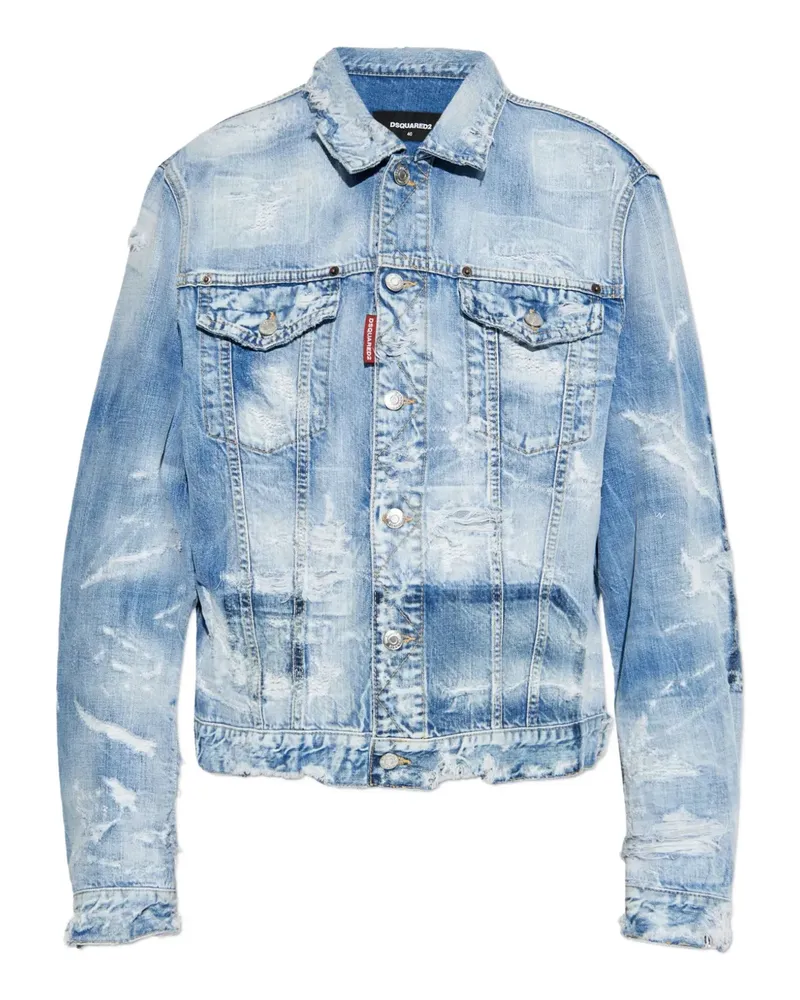 Dsquared2 distressed denim jacket - Blau Blau