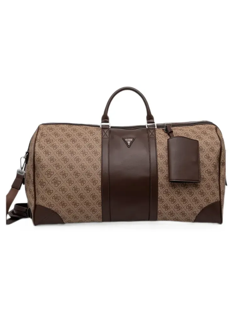 Guess Weekender Milano logo-print holdall - Braun Braun