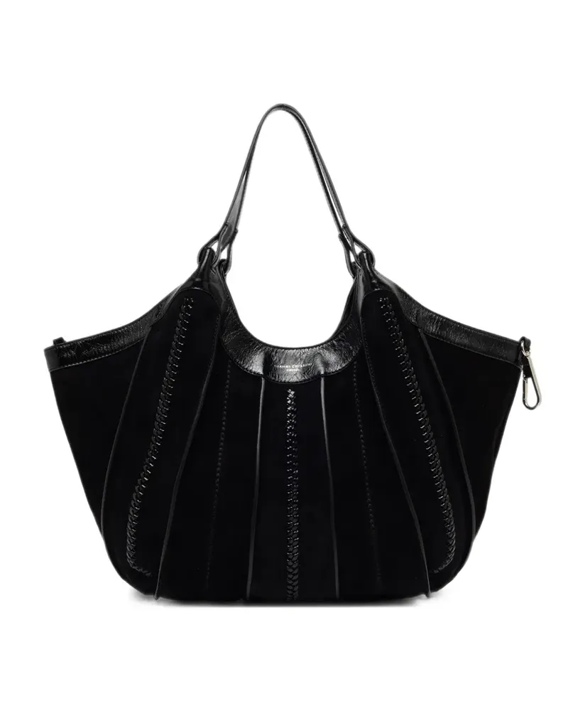 Gianni Chiarini Dua Schultertasche mit Flechtdetail - Schwarz Schwarz