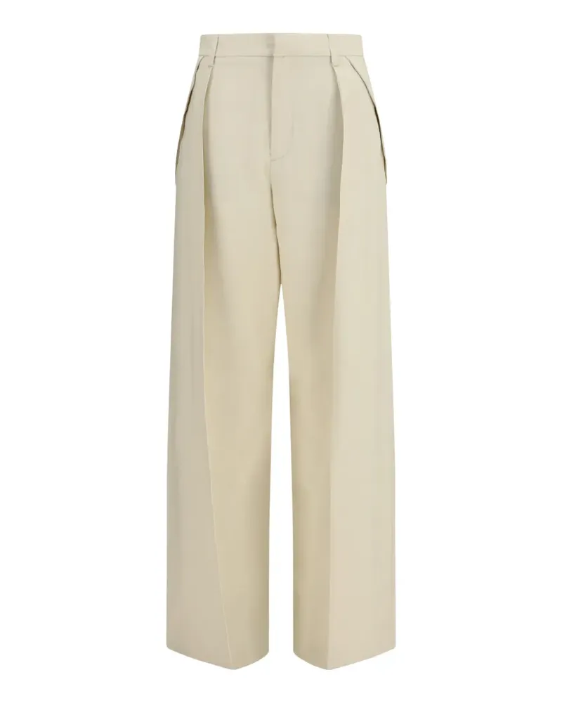 Jacob Cohën pleated wide-leg trousers - Nude Nude