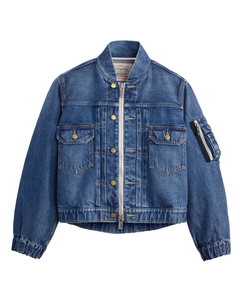 Sacai x Levi's panelled denim jacket - Blau Blau