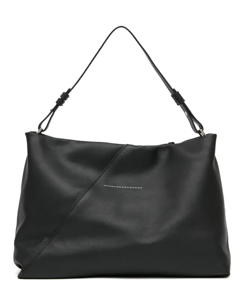 Maison Margiela Clutch mit Klappe - Schwarz Schwarz