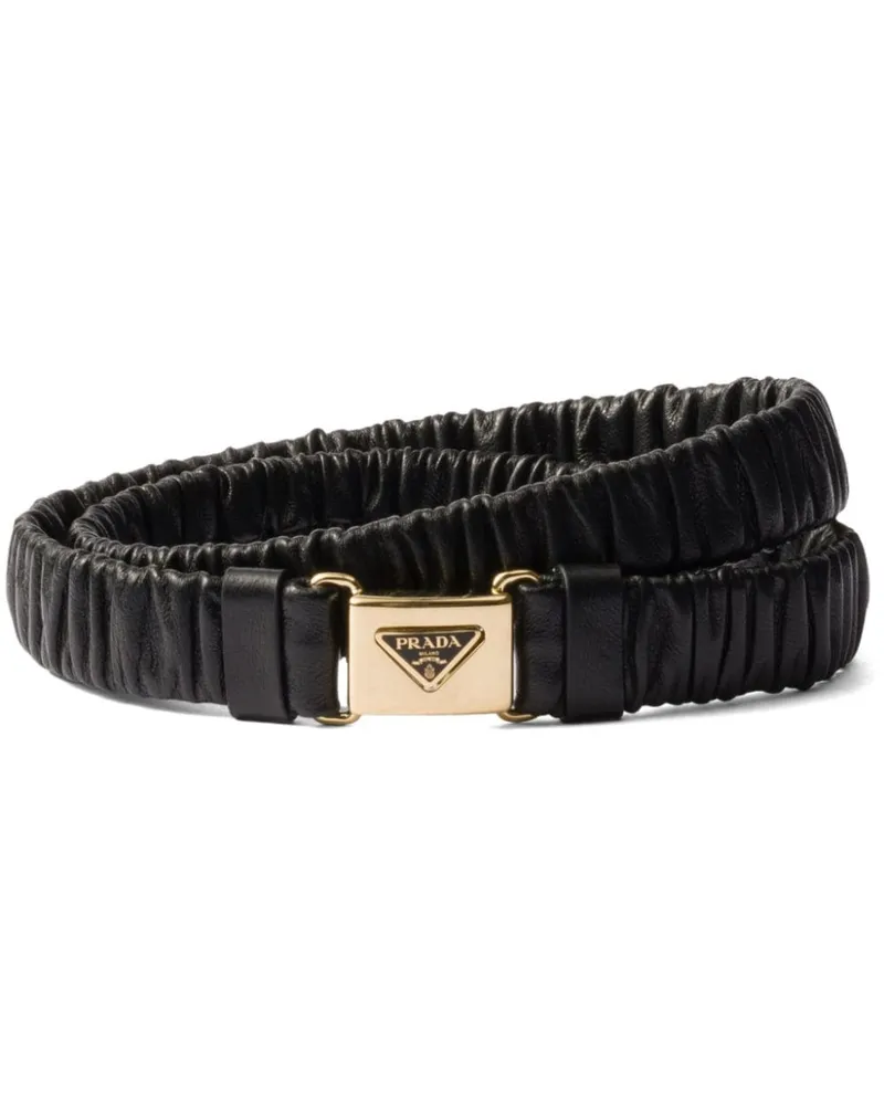 Prada leather belt Schwarz