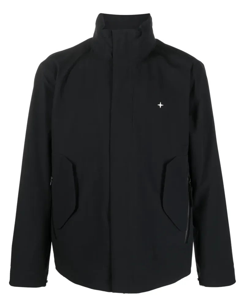 Stone Island Jacke mit Stehkragen - Schwarz Schwarz