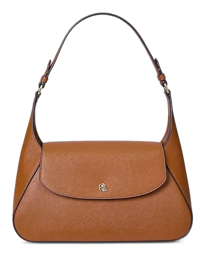 Ralph Lauren Schultertasche mit Klappverschluss - Nude Nude