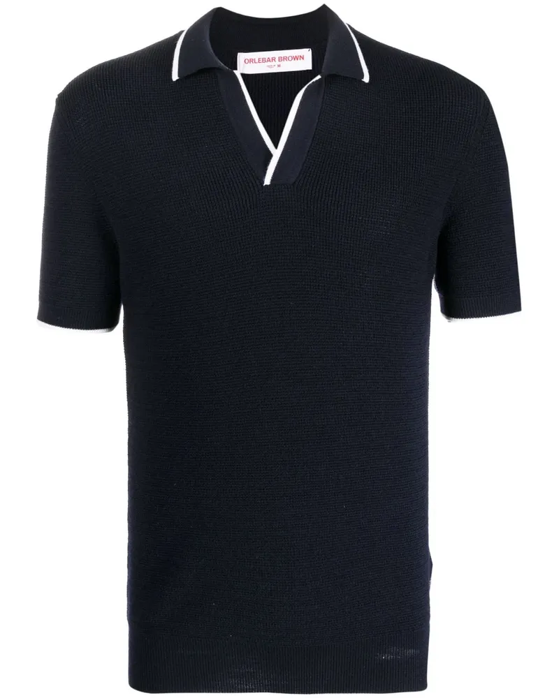 Orlebar Brown Gestreiftes Horton Poloshirt - Blau Blau