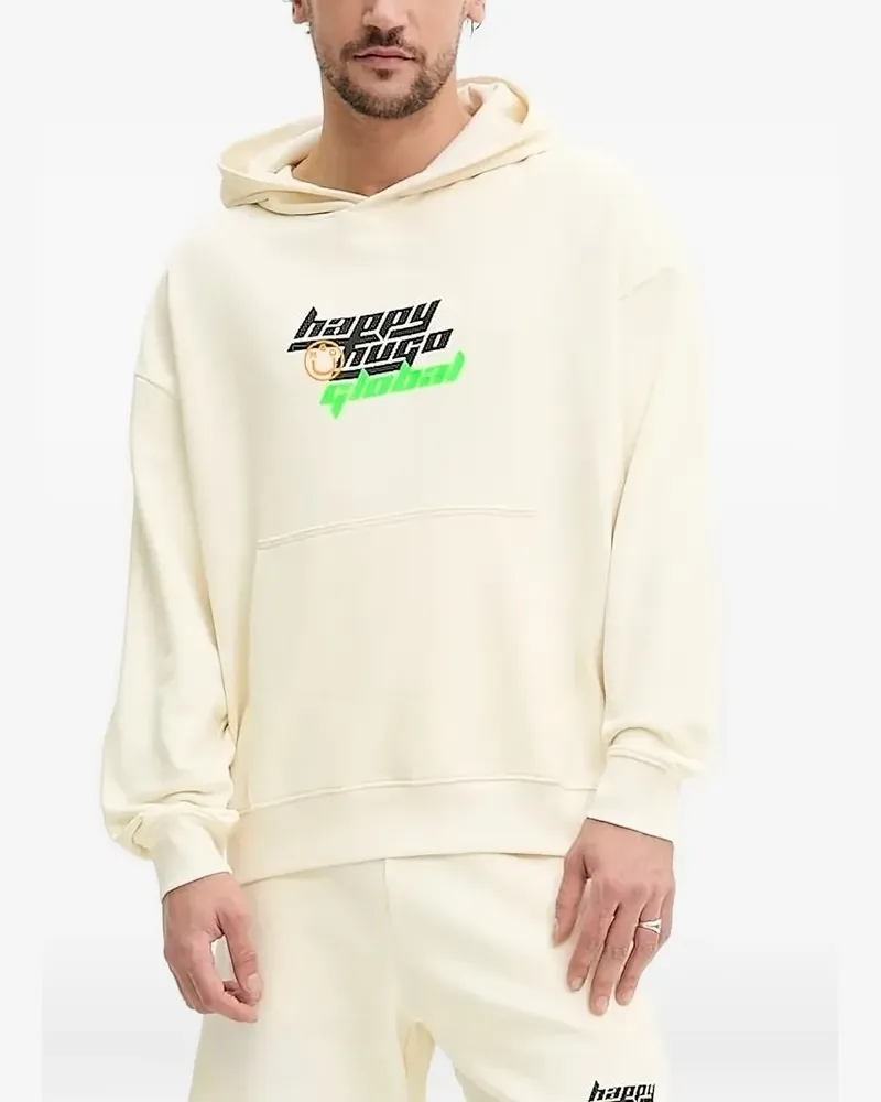 HUGO BOSS Hoodie mit Logo-Print - Nude Nude