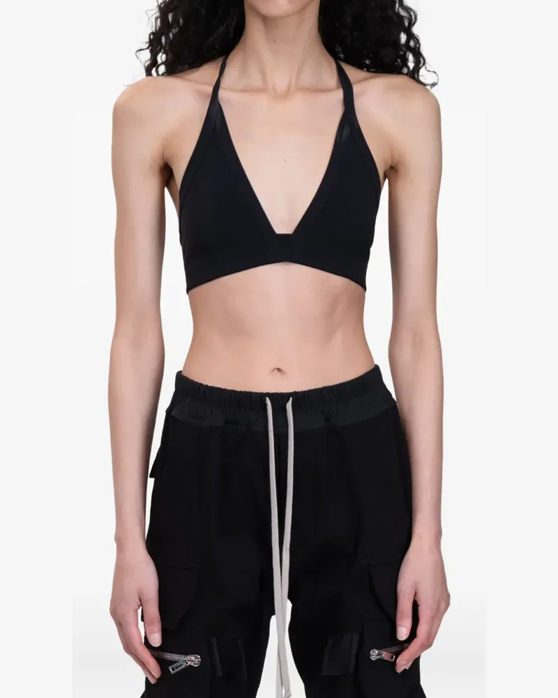 Rick Owens Top mit Neckholder - Schwarz Schwarz