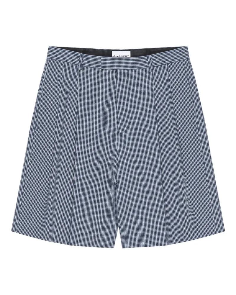 Givenchy Shorts mit Karomuster - Blau Blau