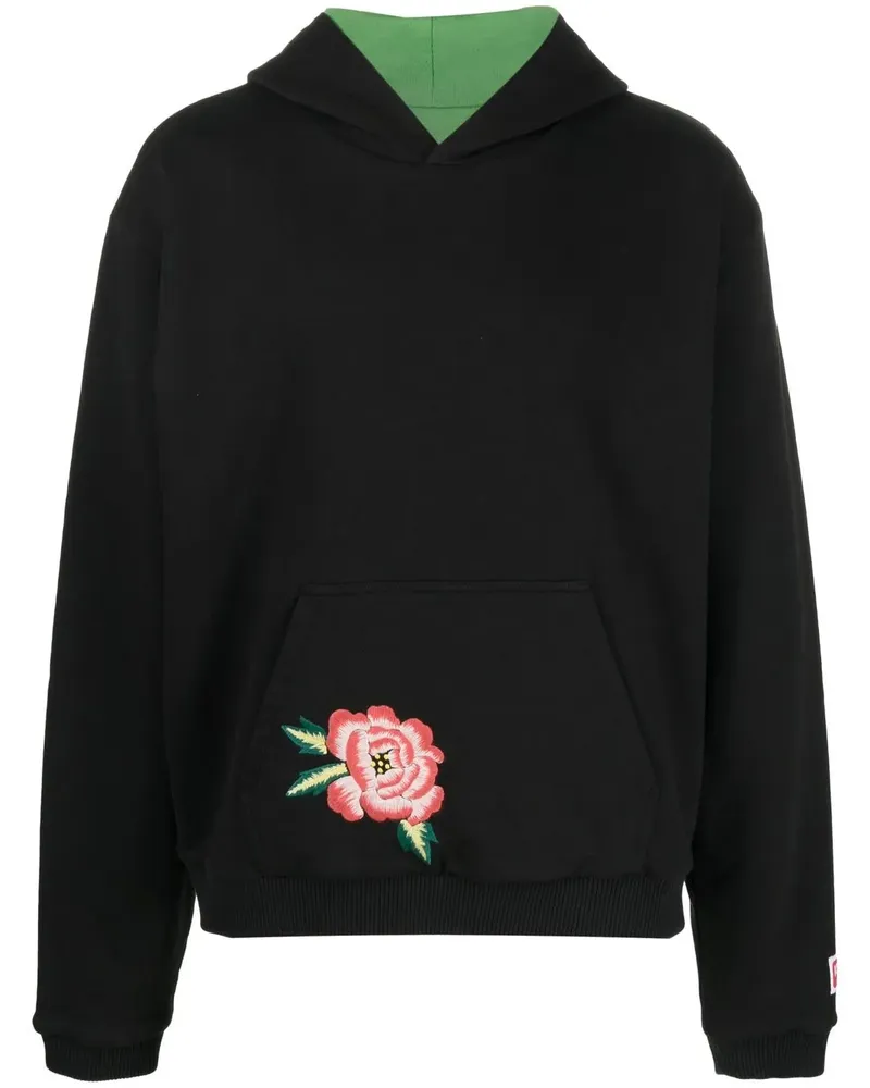 Kenzo Bestickter Hoodie - Schwarz Schwarz