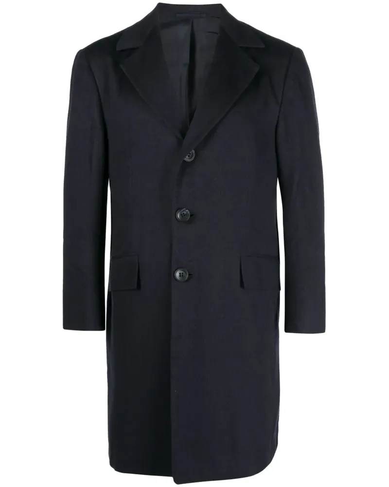 Kiton Mantel mit fallendem Revers - Blau Blau