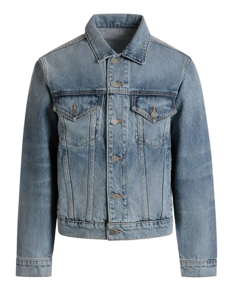 Bally Jeansjacke mit Logo-Patch - Blau Blau