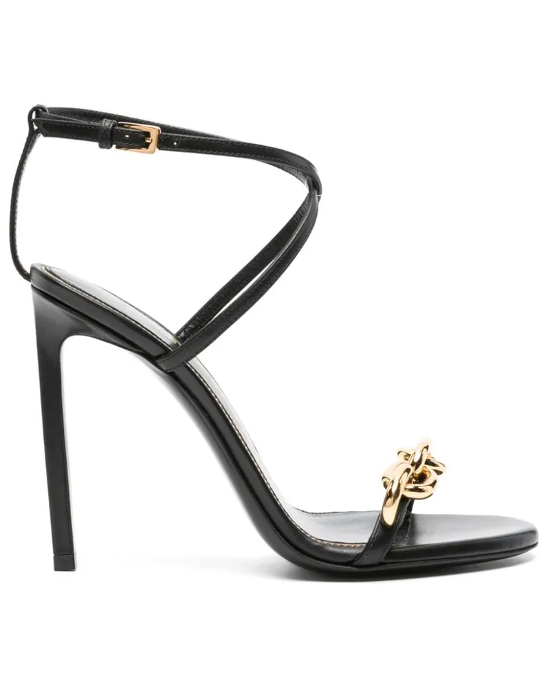 Tom Ford Sandalen mit Ketten 105mm - Schwarz Schwarz