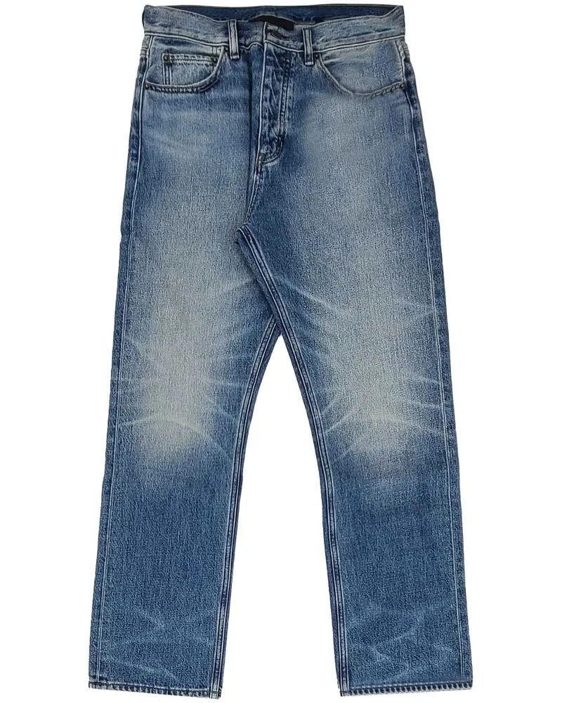 Fear of God Gerade Jeans mit Tragefalten - Blau Blau