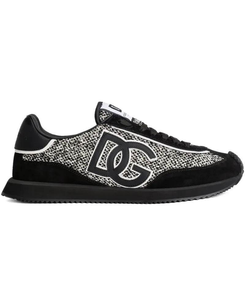 Dolce & Gabbana DG Cushion Sneakers mit Einsätzen - Schwarz Schwarz