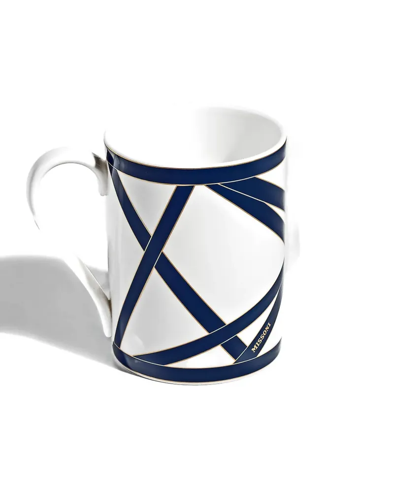 Missoni Home Nastri geometric-print mug - Weiß Weiß