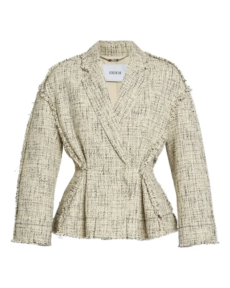 Erdem Schmale Mouline Jacke - Nude Nude