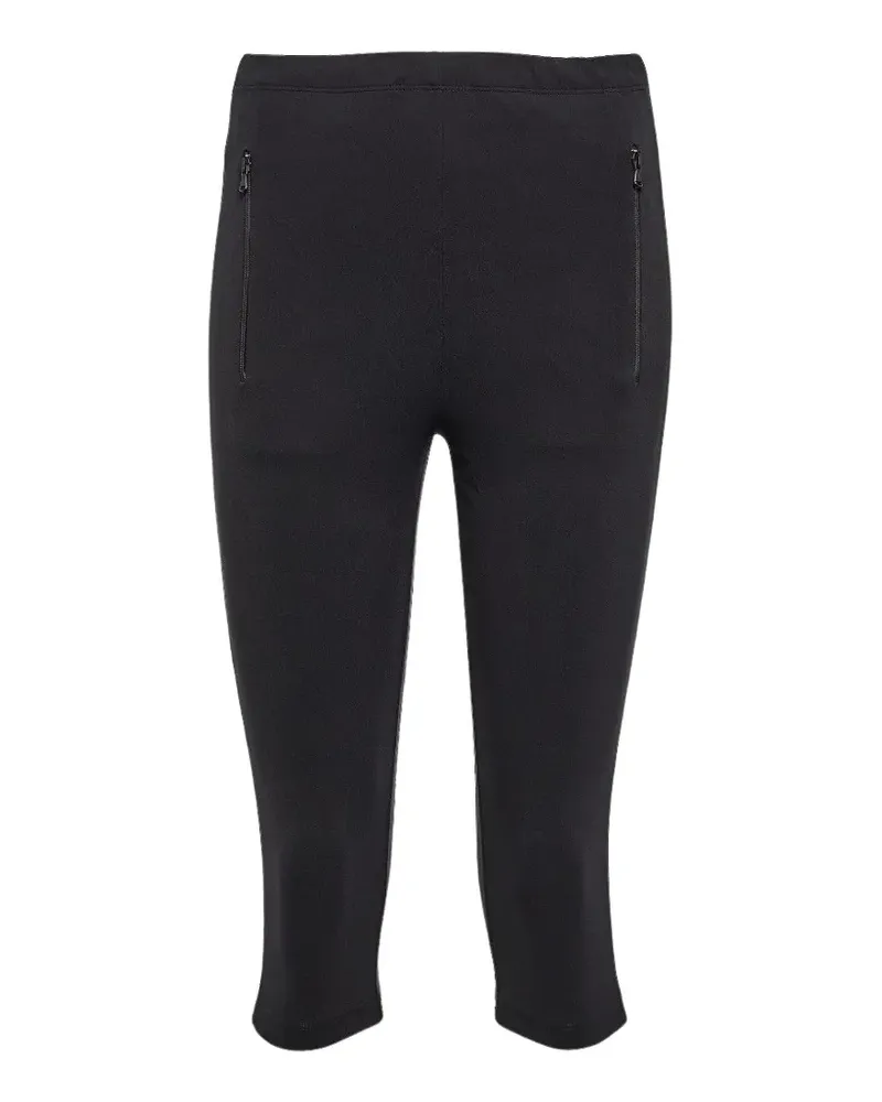 WARDROBE.NYC zip-pocket cropped leggings - Schwarz Schwarz