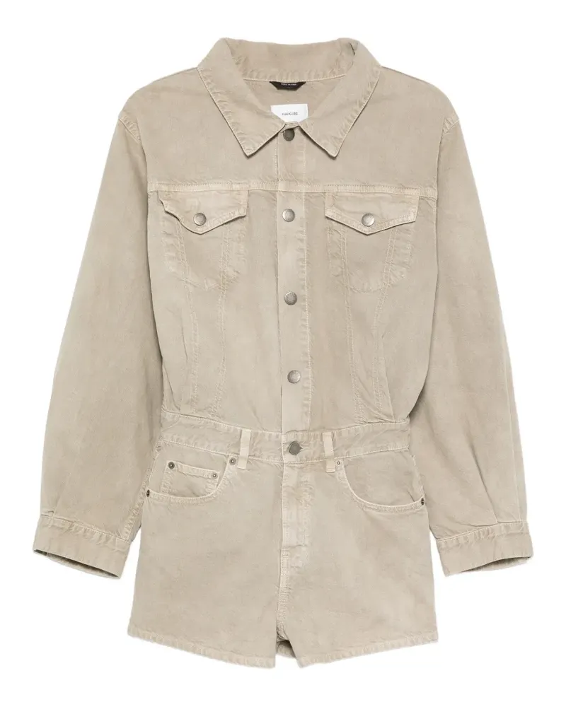 Haikure Elle Playsuit - Nude Nude