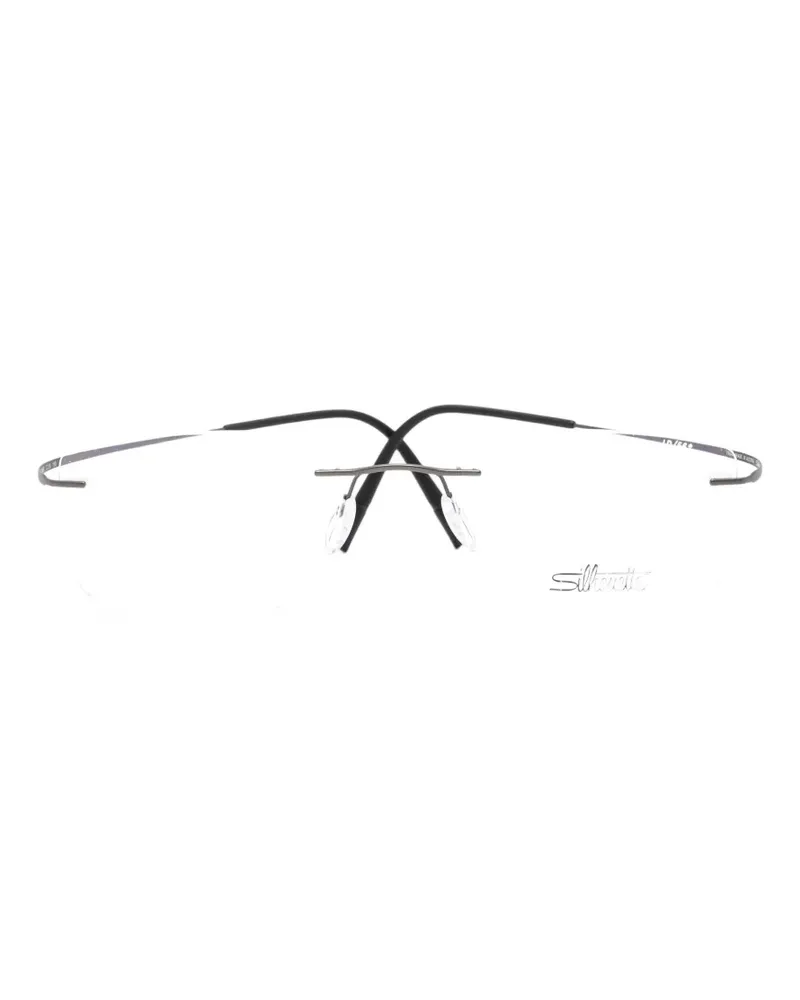 Silhouette rimless rectangle glasses - Silber Silber