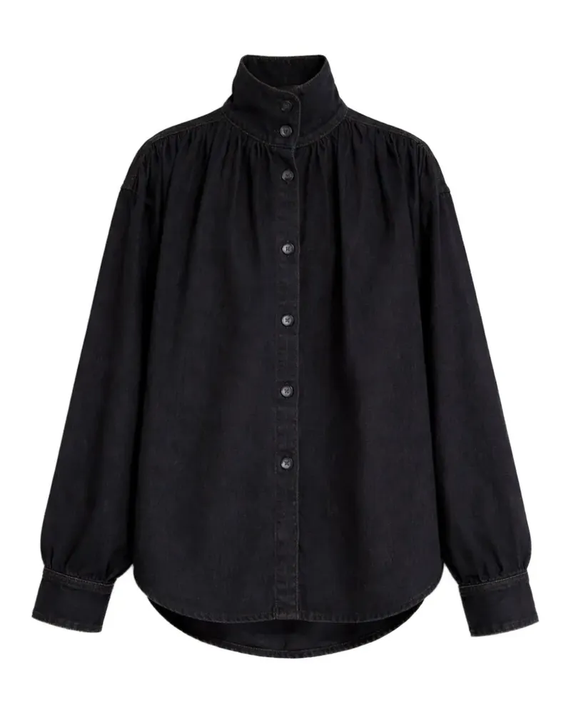 IRO Fenyra gathered denim jacket - Schwarz Schwarz