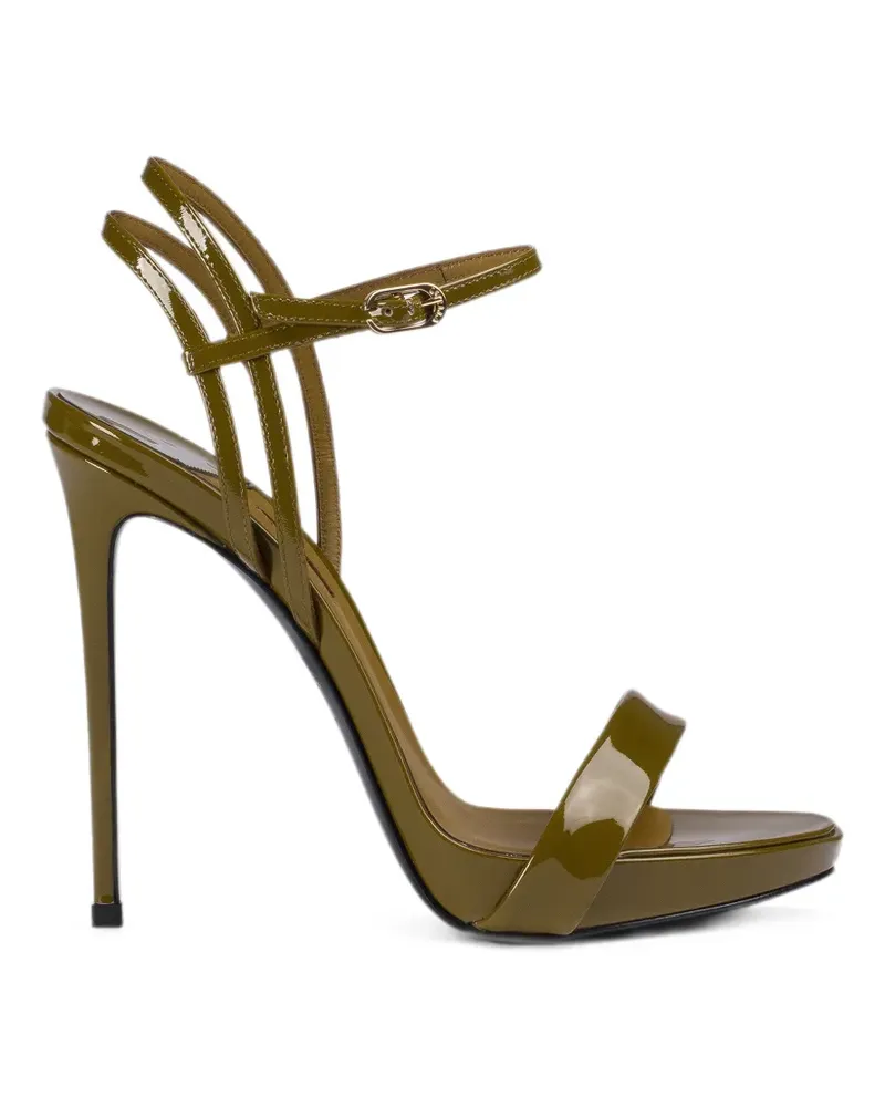 Le Silla Gwen Sandalen aus Lackleder 120mm - Grün Grün