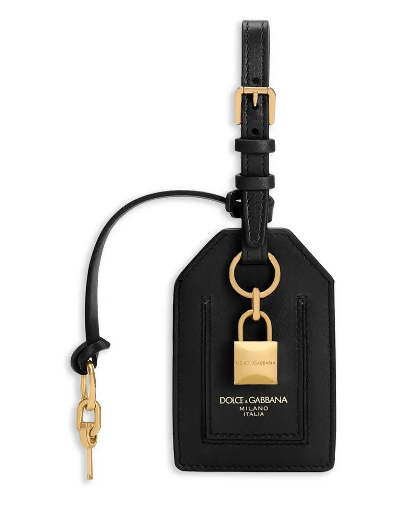 Dolce & Gabbana Gepäckanhänger mit Schloss - Schwarz Schwarz