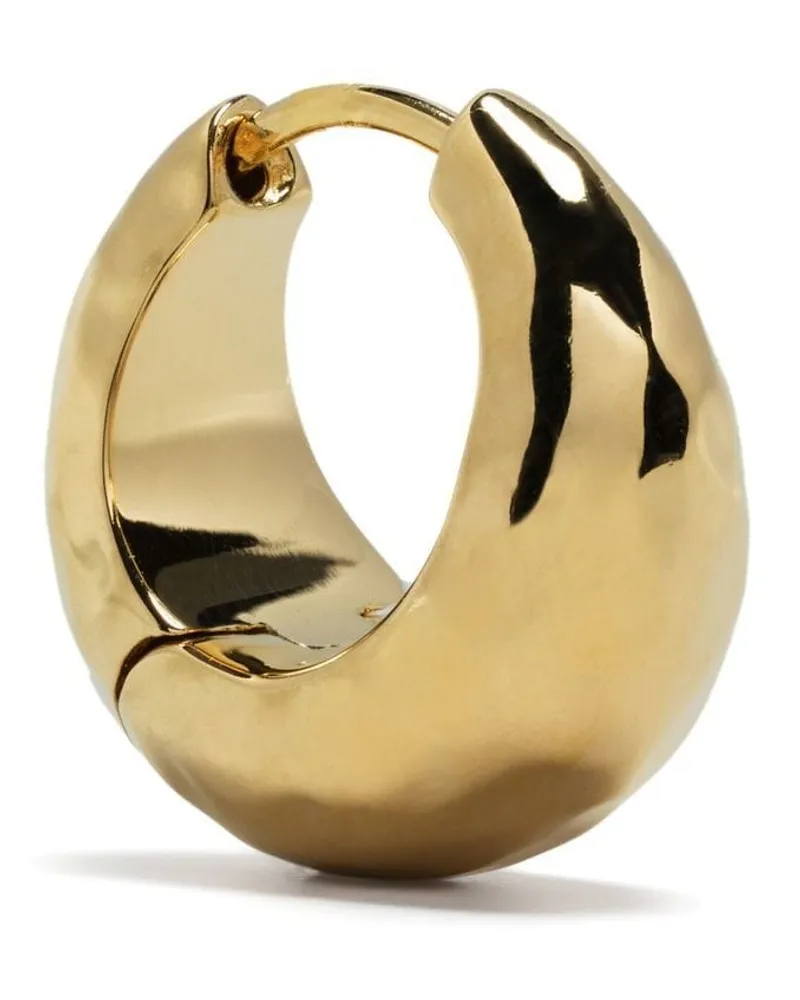 Dower & Hall Breite Creole mit Sichelmondform - Gold Gold