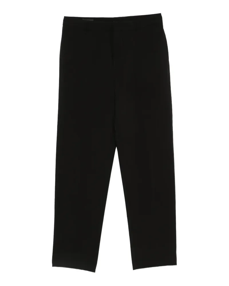 Emporio Armani Gerade Hose mit Bügelfalten - Schwarz Schwarz
