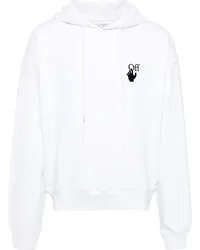 OFF-WHITE Hoodie mit grafischem Print Weiß