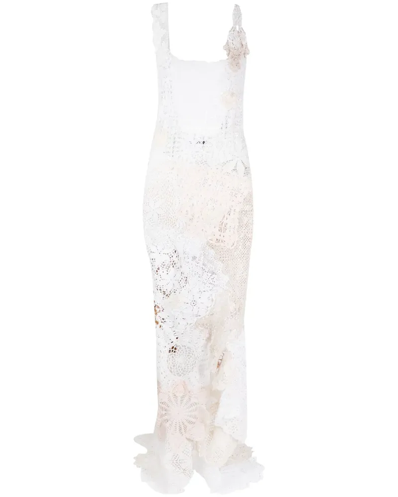 Marco Rambaldi Gehäkeltes Kleid - Weiß Weiß