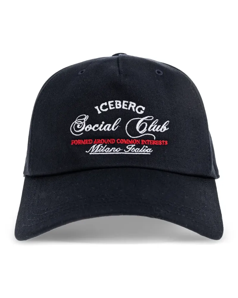 Iceberg embroidered-logo baseball cap - Blau Blau