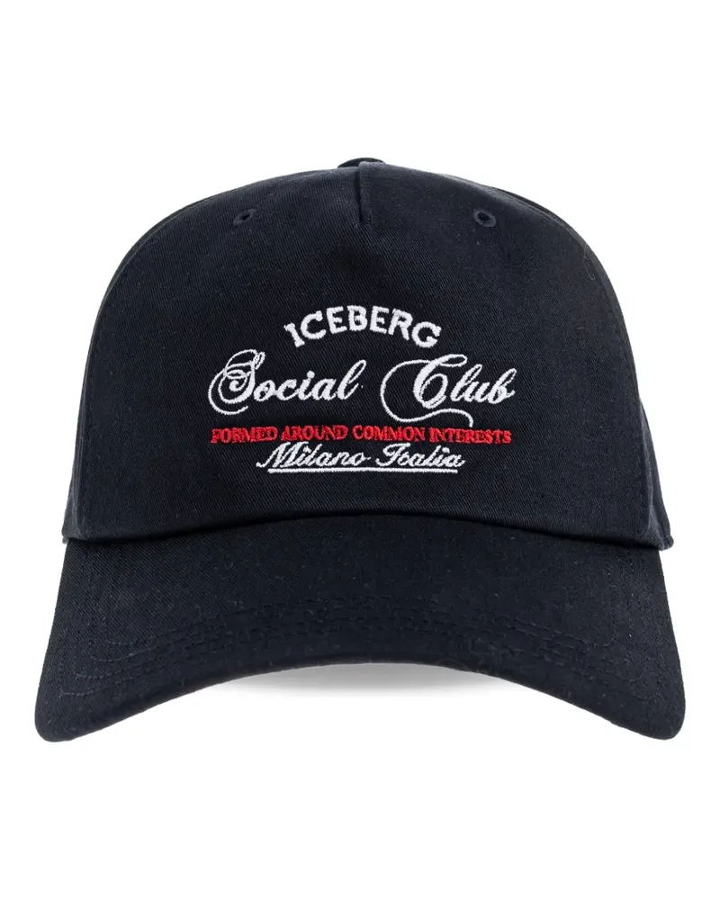 Iceberg embroidered-logo baseball cap - Blau Blau